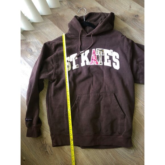 JANSPORT- WOMENS BROWN LONG SLEEVE KANGAROO POCKET PULLOVER HOODIE SIZE MEDIUM - Picture 4 of 6